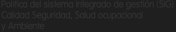 objetivos del sig